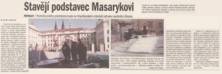 Miniatura STAVĚJÍ POMNÍK MASARYKOVI - Report ze stavby před Pražským Hradem